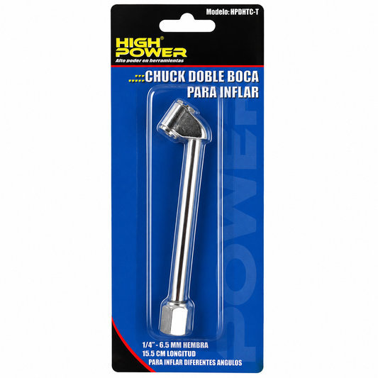Chuck Doble Boca para Inflar HIGH POWER