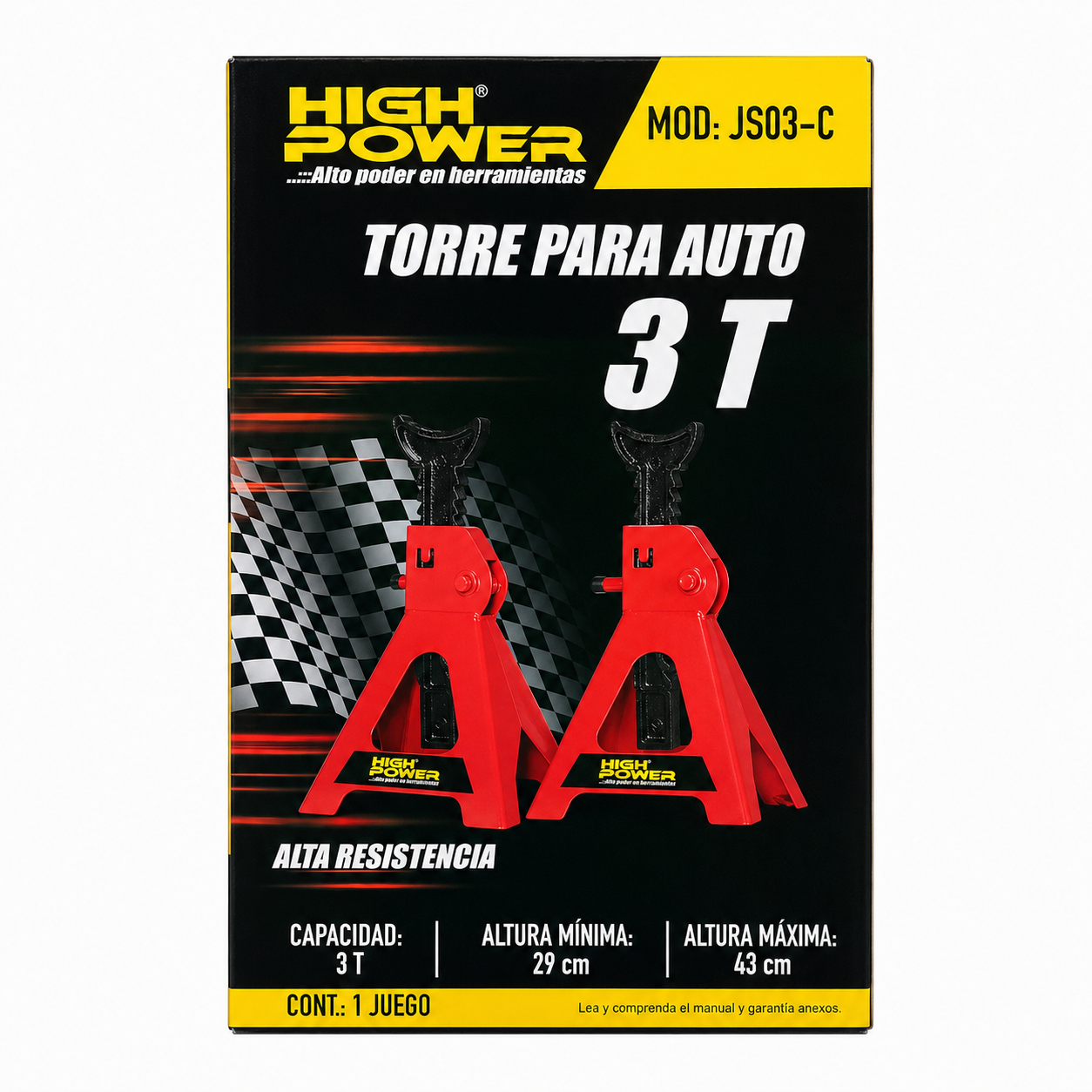 Torres para Automóvil 3 Toneladas HIGH POWER