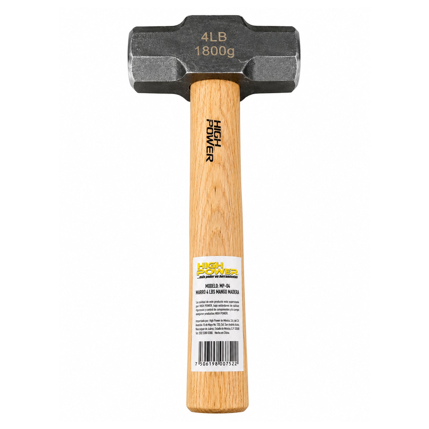 Marro 4 lb con Mango de Madera HIGH POWER