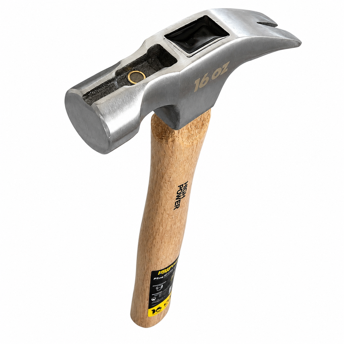 Martillo Reforzado 16 oz Cabeza Recta HIGH POWER