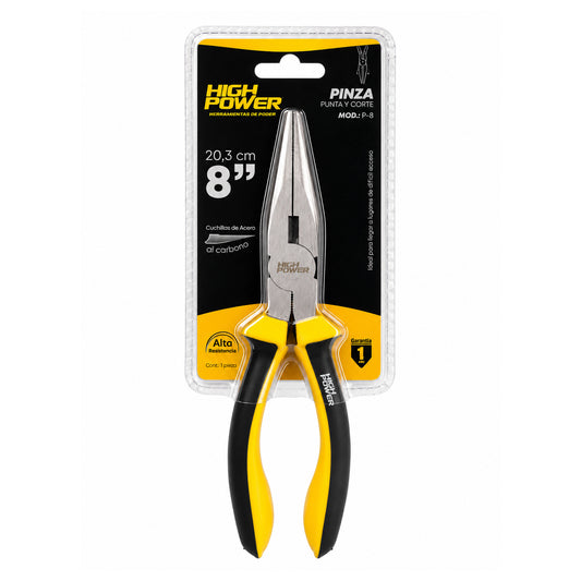 Pinza Punta y Corte 8" HIGH POWER