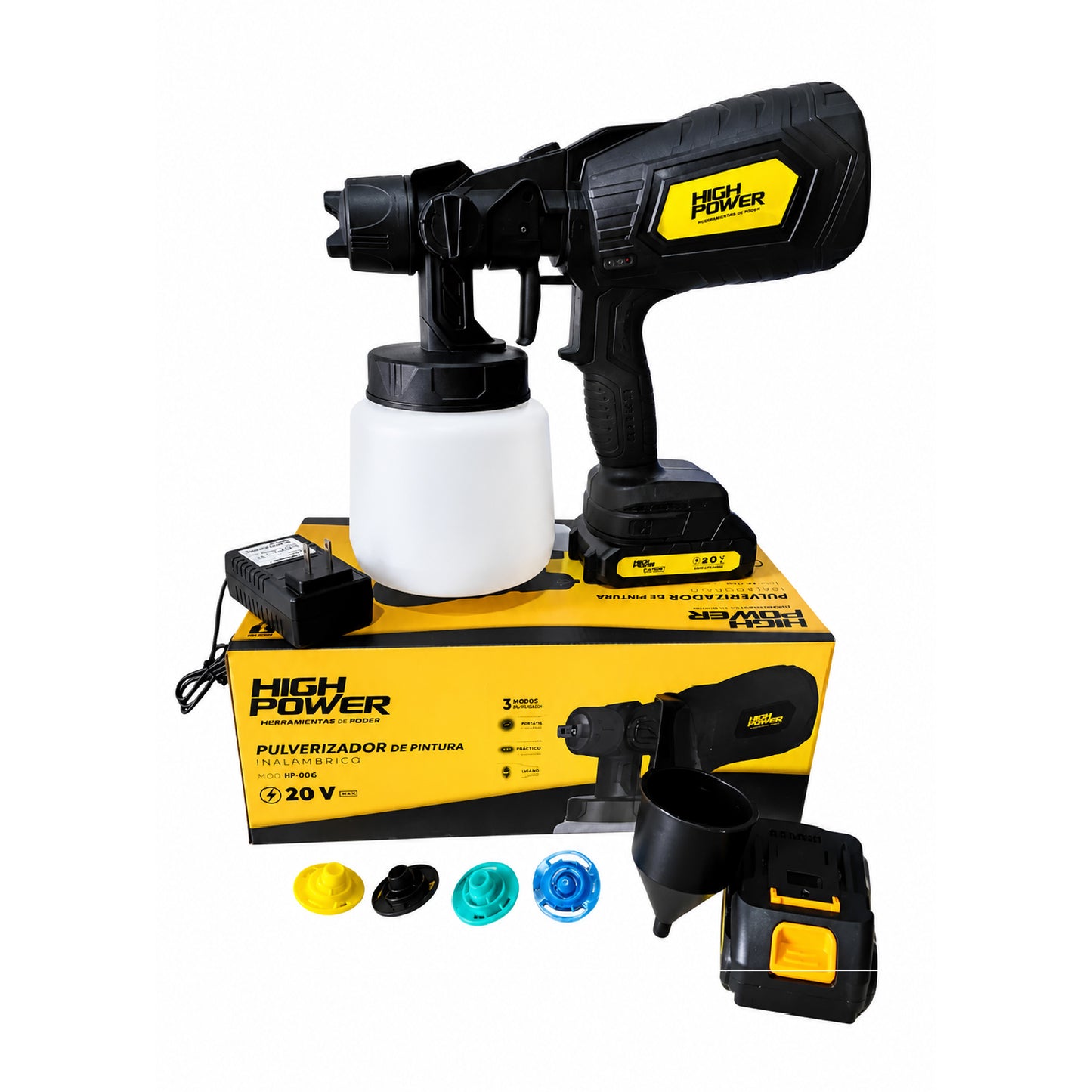 Pistola para Pintar Inalámbrica 20V HIGH POWER
