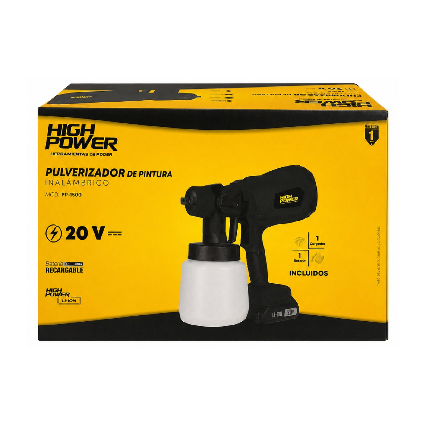 Pistola para Pintar Inalámbrica 20V HIGH POWER