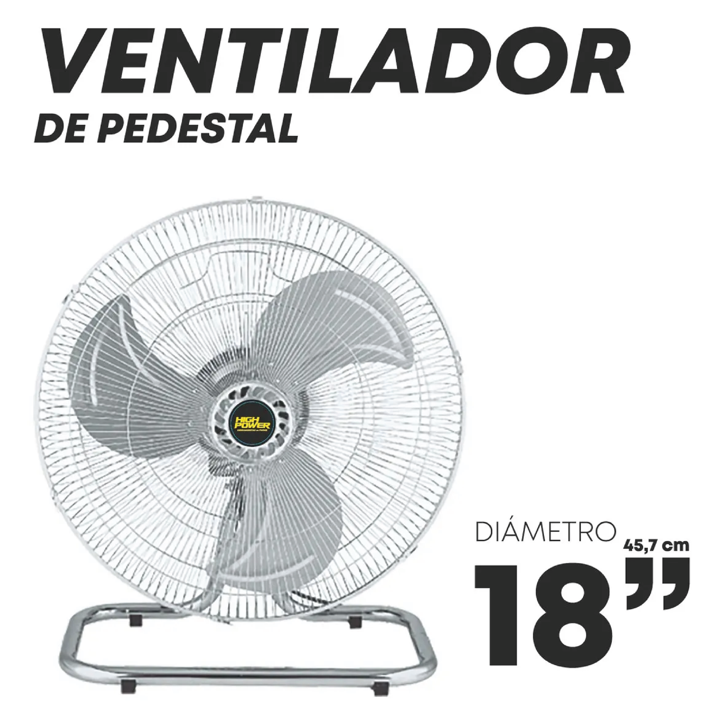 Ventilador 3 en 1 de 18" 55 W HIGH POWER