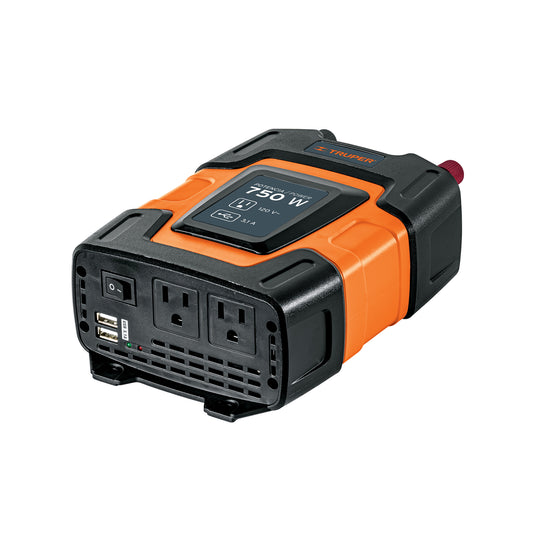 Inversor de Corriente 750W con Puertos USB TRUPER