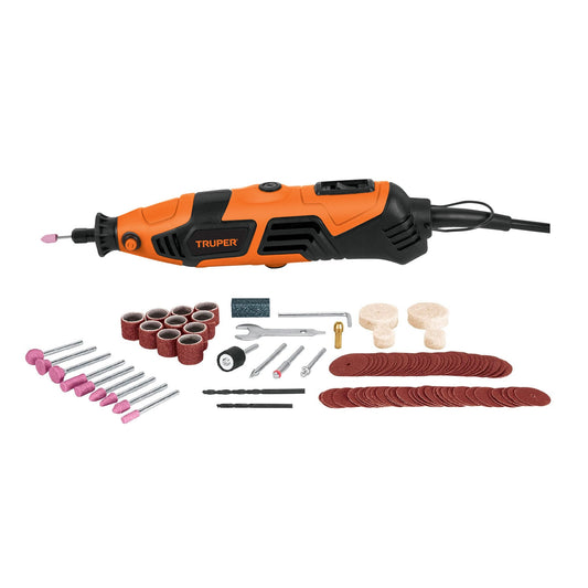 Herramienta Rotativa 150W con 97 Accesorios TRUPER