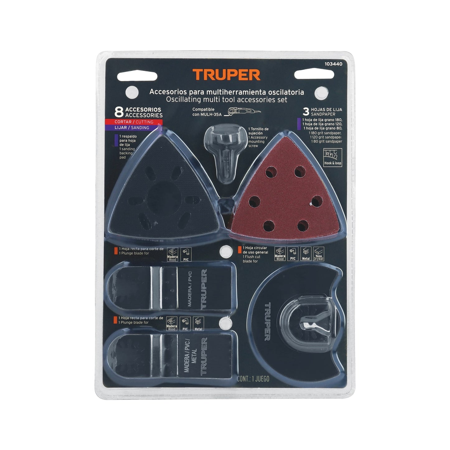 Kit de Accesorios para Multiherramienta Oscilatoria TRUPER