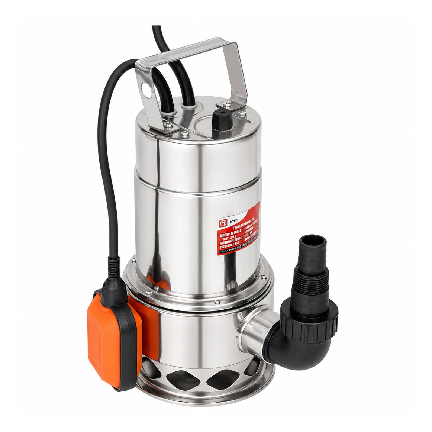 Bomba Sumergible de Acero Inoxidable 1 HP con Flotador para Agua Sucia MUNICH