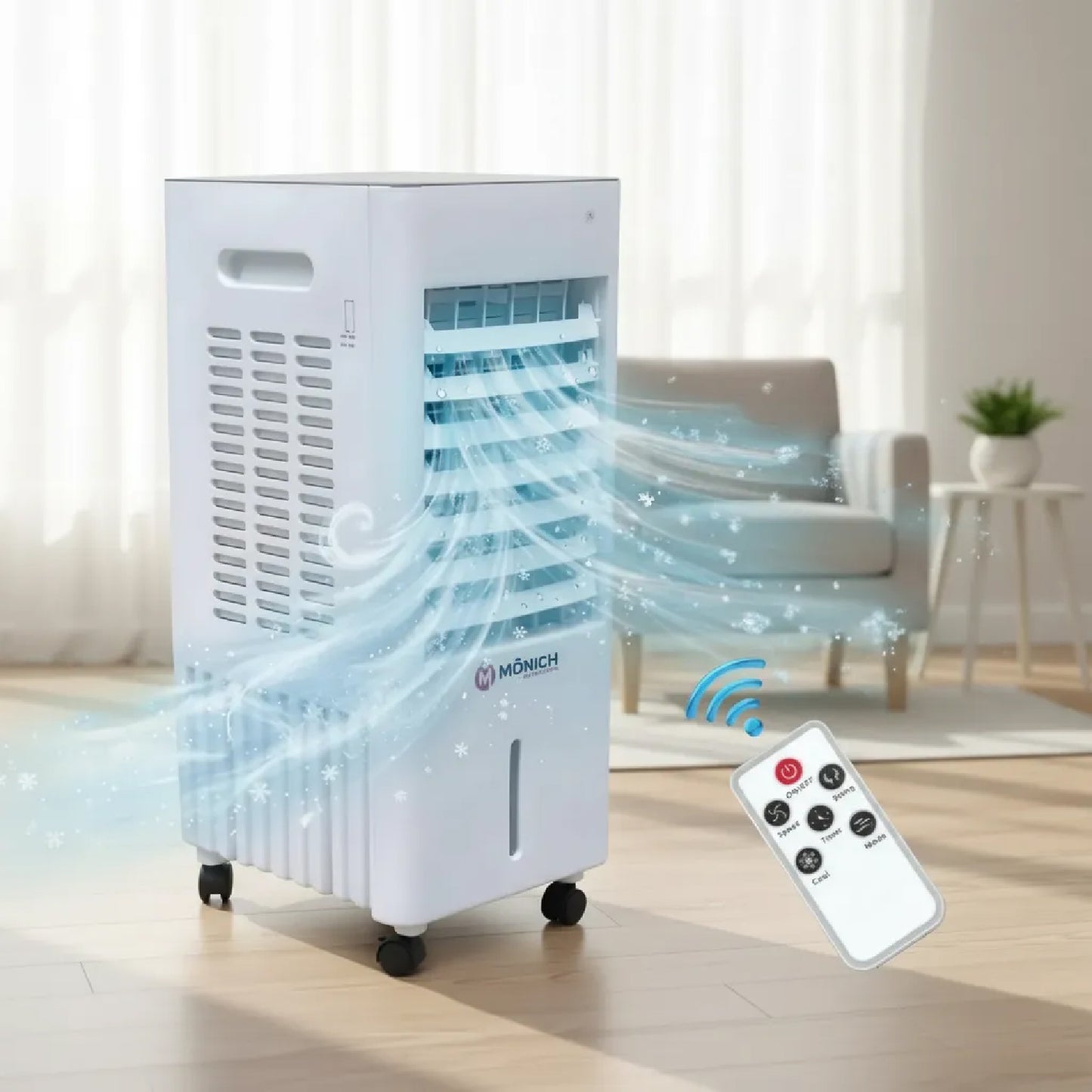 Enfriador Evaporativo 12 L con 3 Velocidades MUNICH