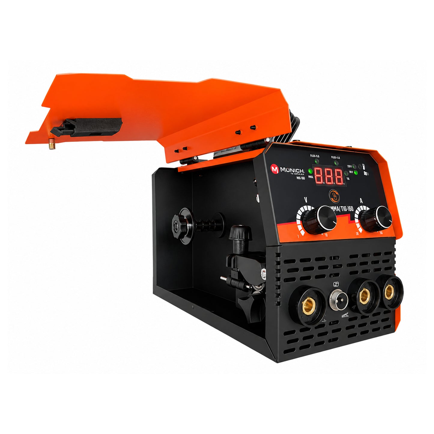 Soldadora Inversora Multiproceso MIG/MAG/MMA/TIG 160 A MÚNICH