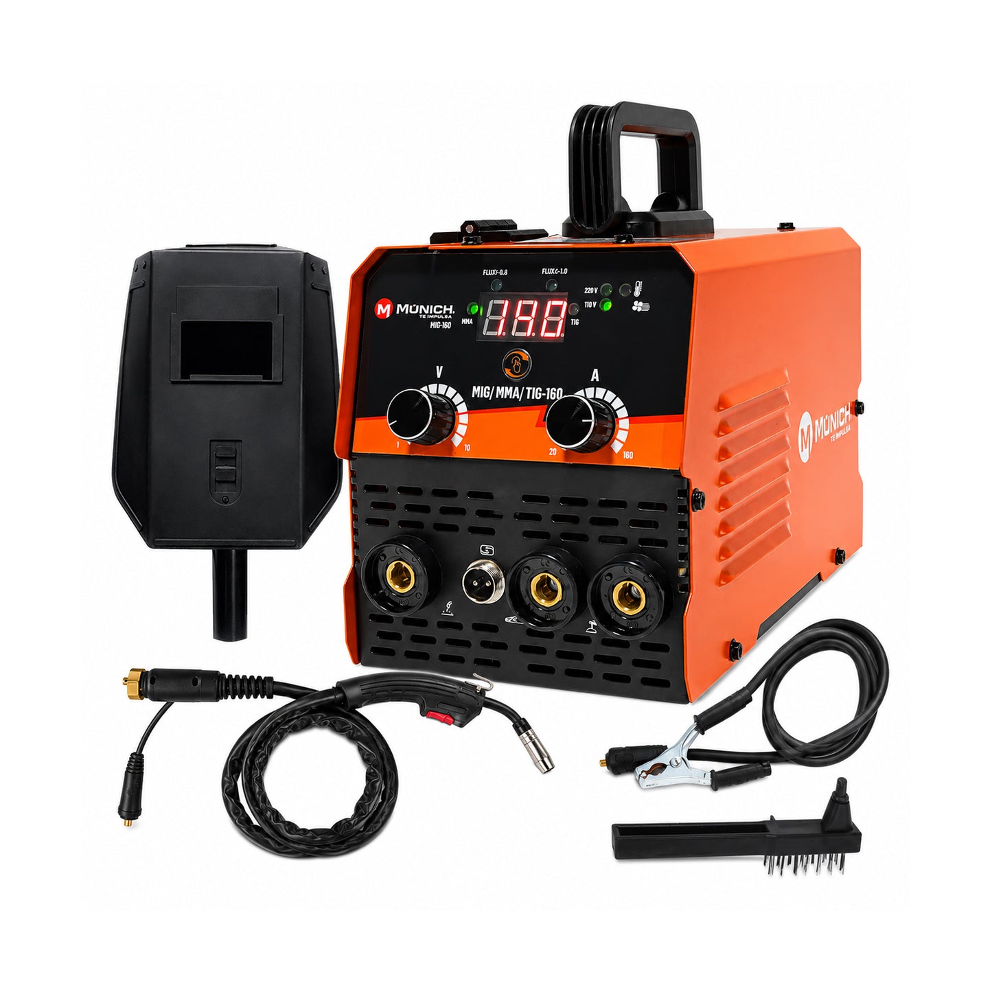 Soldadora Inversora Multiproceso MIG/MAG/MMA/TIG 160 A MÚNICH