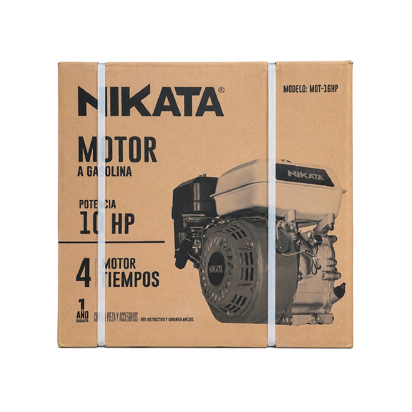 Motor a Gasolina 16 HP 4 Tiempos Flecha 1 1/4" NIKATA
