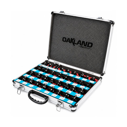 Kit de Brocas para Router 35 Piezas con Vástago 1/4" OAKLAND