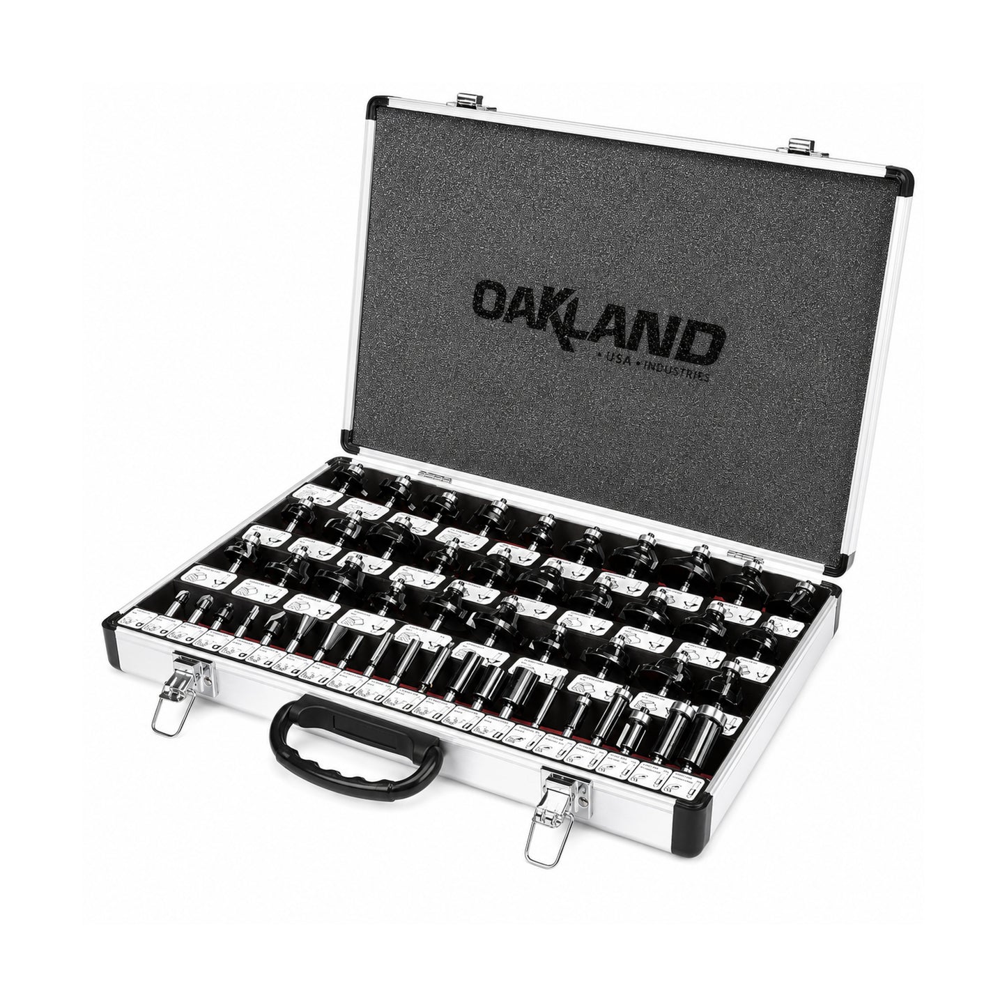 Kit de Brocas para Router 50 Piezas con Vástago 1/4" OAKLAND