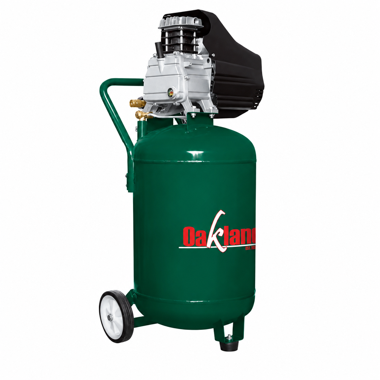 Compresor de Aire Vertical 50 L 3 HP con Pistola y Manguera OAKLAND