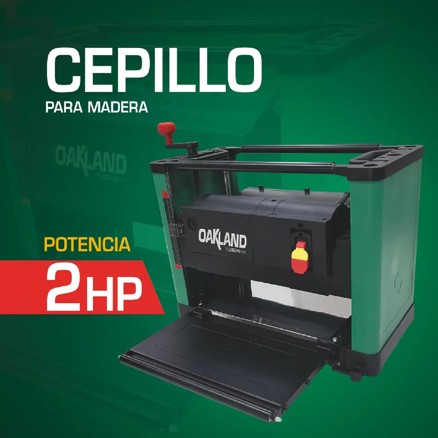 Cepillo de Banco para Madera 13" 2HP OAKLAND