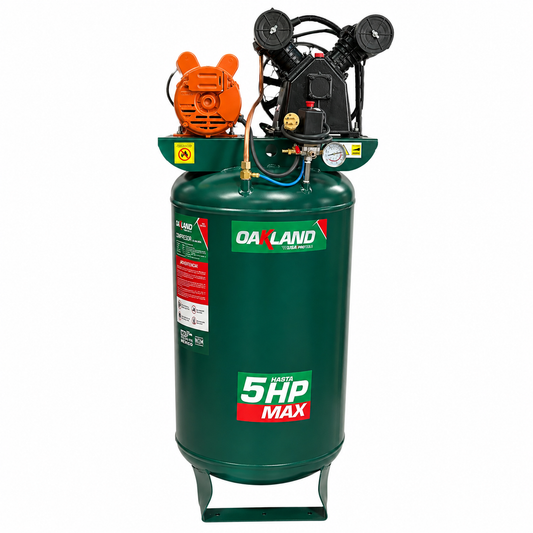 Compresor de Aire con Ruedas 5 HP 200 L 110/220V OAKLAND