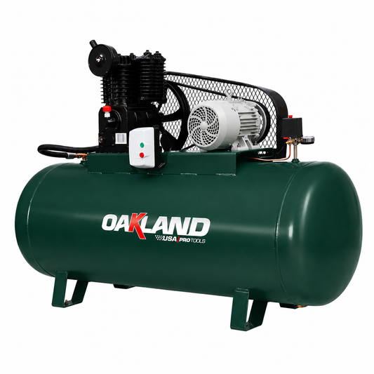 Compresor de Aire de Banda 5HP 500 L 220V Bifasico OAKLAND