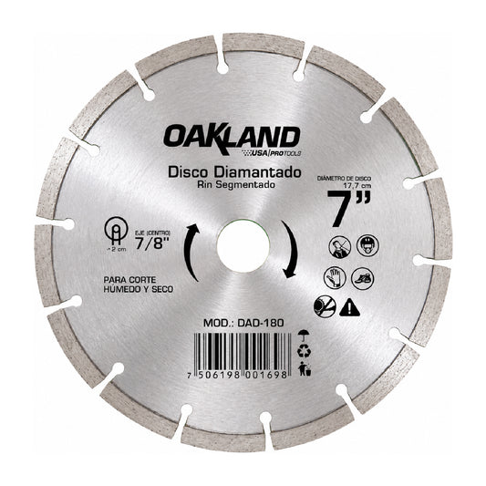 Disco Diamantado Segmentado 7" OAKLAND
