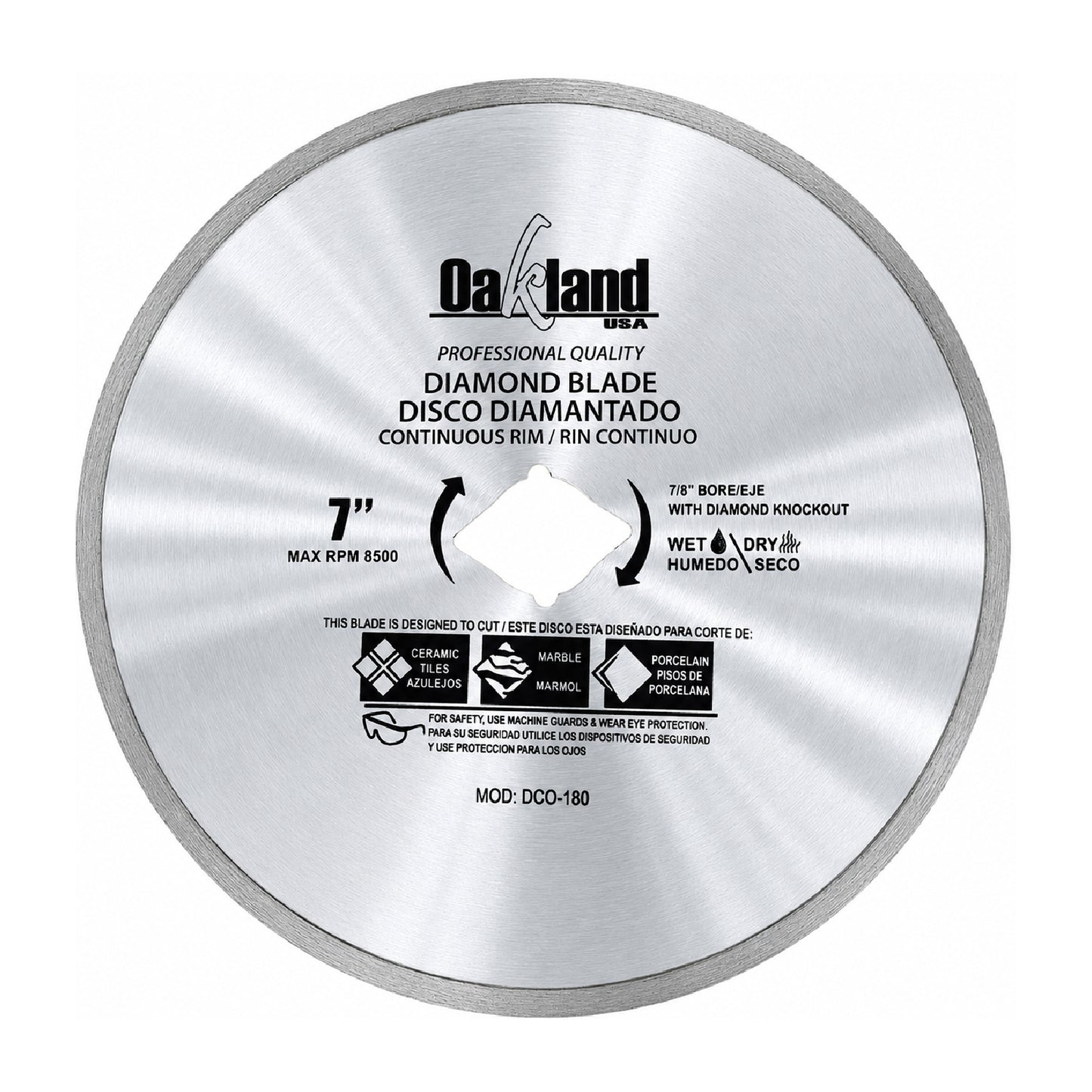 Disco Diamantado de Rin Continuo 7" OAKLAND
