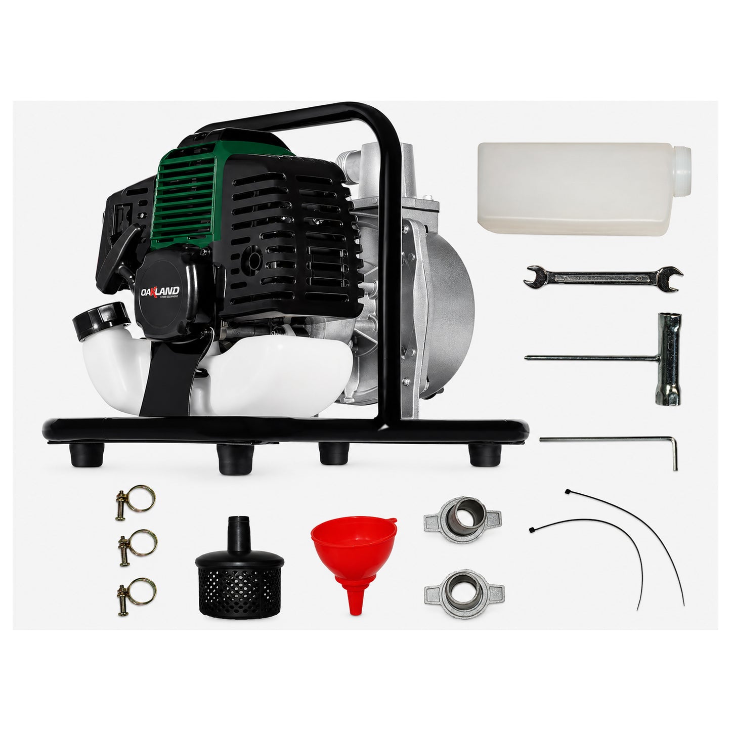 Motobomba Autocebante a Gasolina 1" x 1" 1.5HP 2 Tiempos OAKLAND