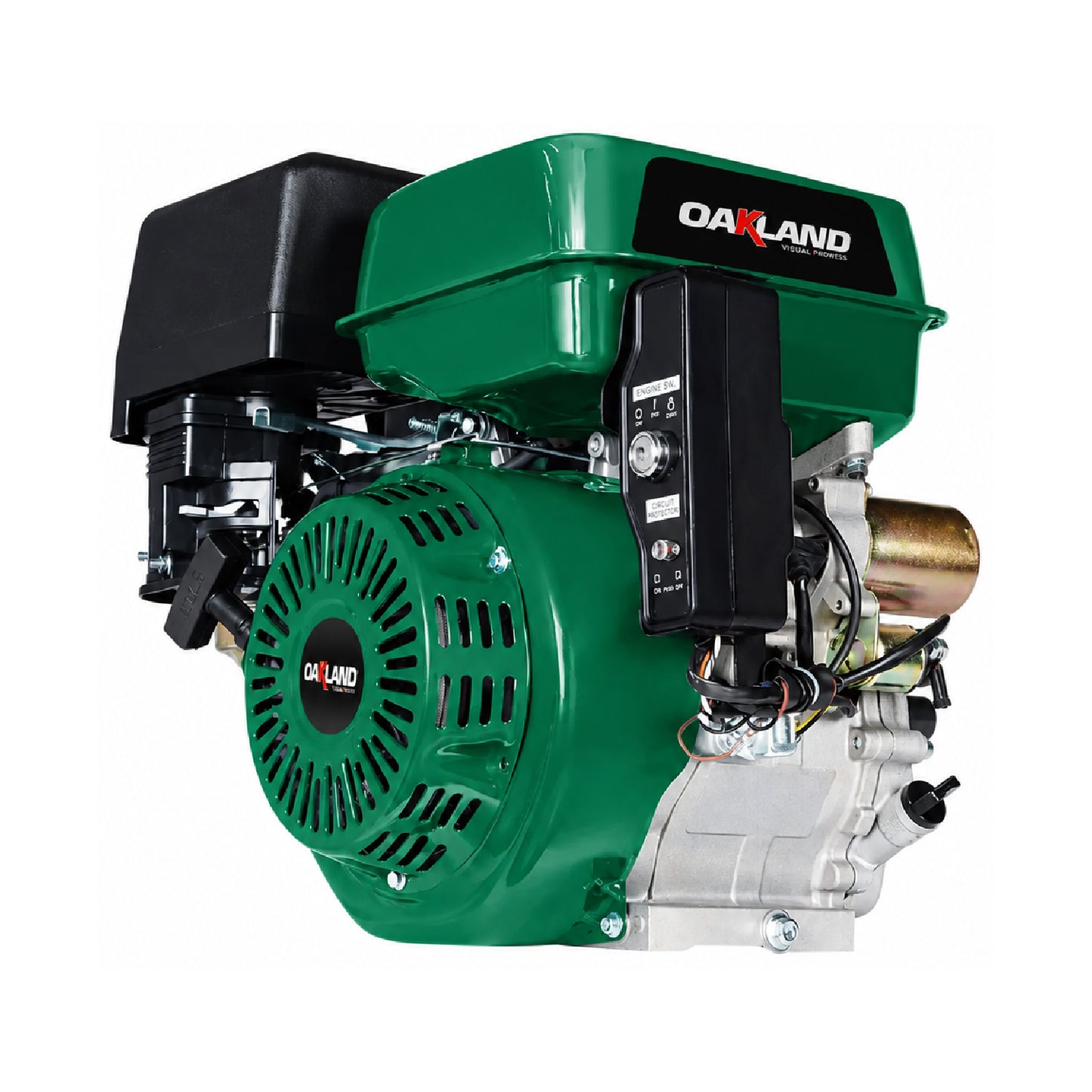 Motor a Gasolina 13 HP 4 Tiempos Flecha 1" Encendido Eléctrico OAKLAND