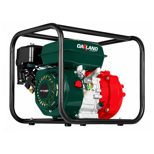 Motobomba de Caracol a Gasolina 6.5HP 2" x 1-1/2" con Impulsor Reforzado OAKLAND