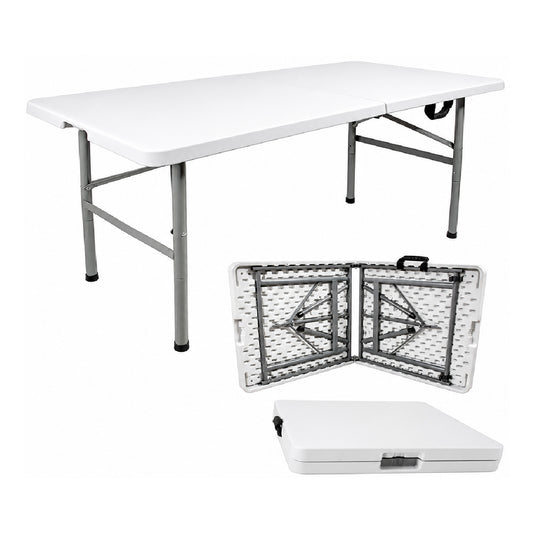Mesa Plegable 122 x 61 cm Blanca OAKLAND