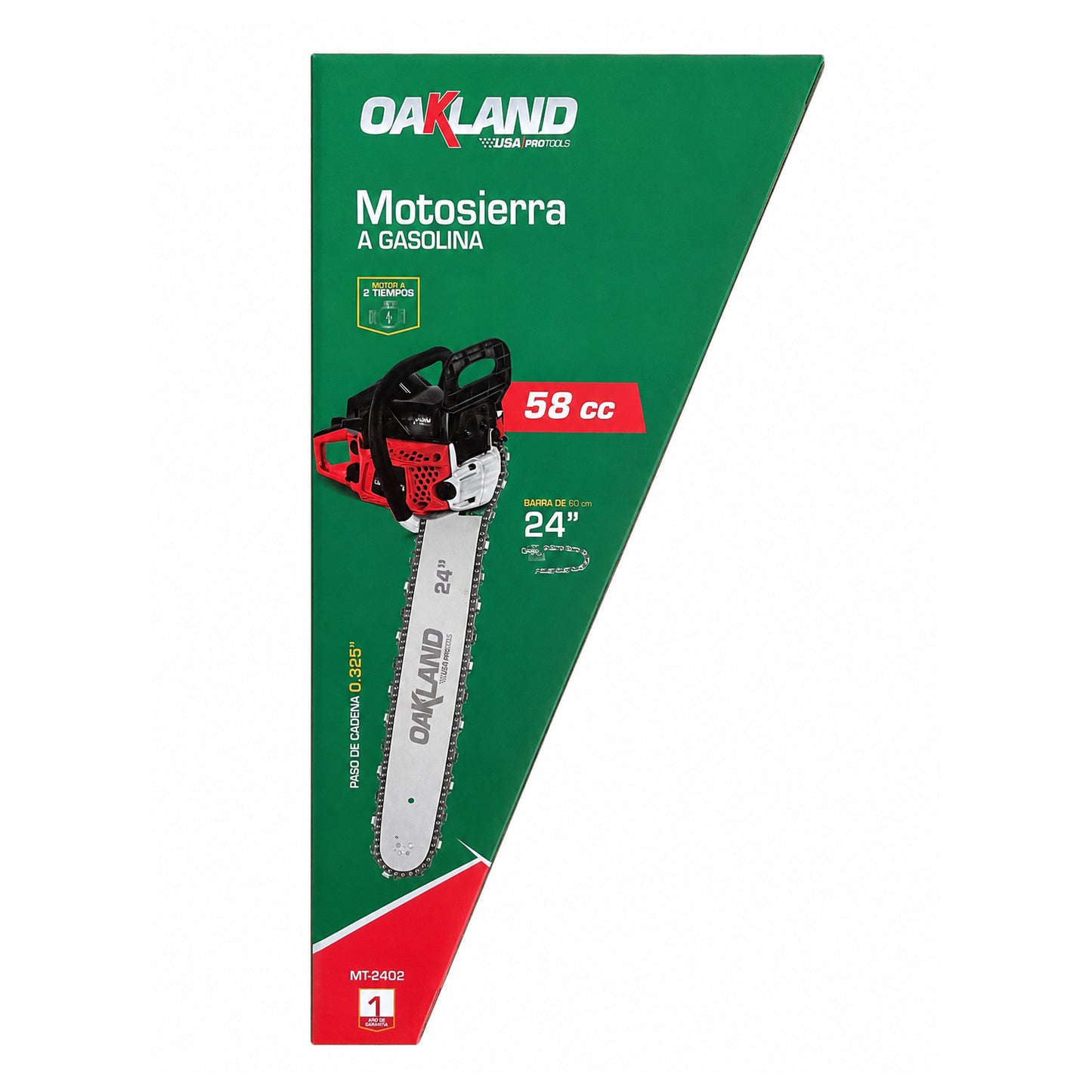 Motosierra a Gasolina 24" 58 cc OAKLAND