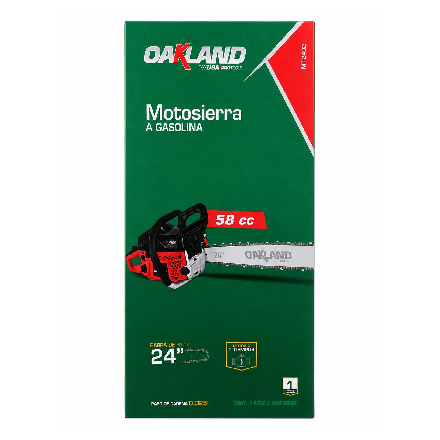 Motosierra a Gasolina 24" 58 cc OAKLAND