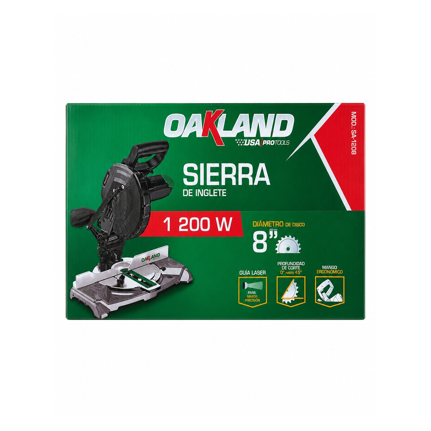 Sierra de Inglete 8" 1200W OAKLAND