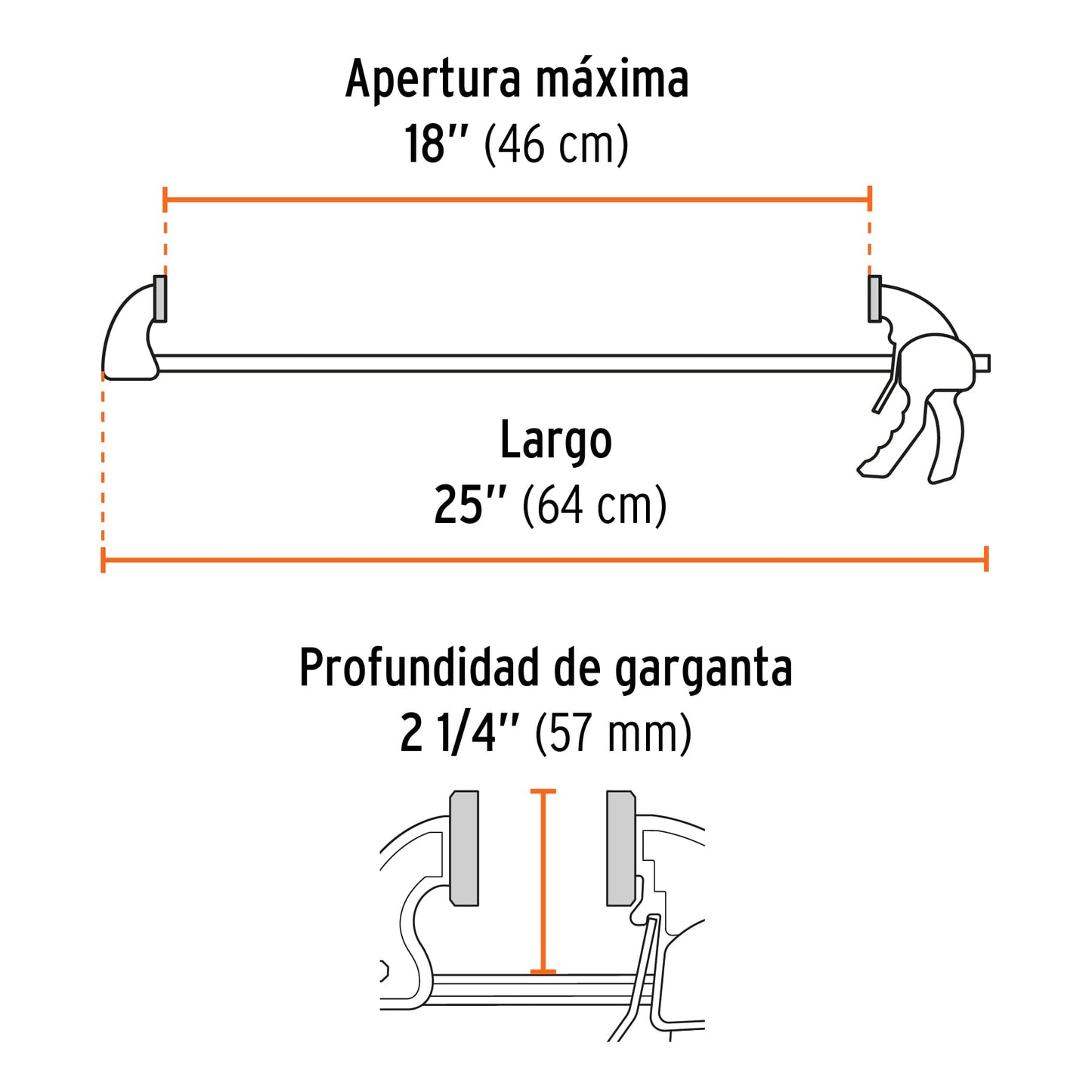 Prensa con Ajuste Rápido 18" TRUPER