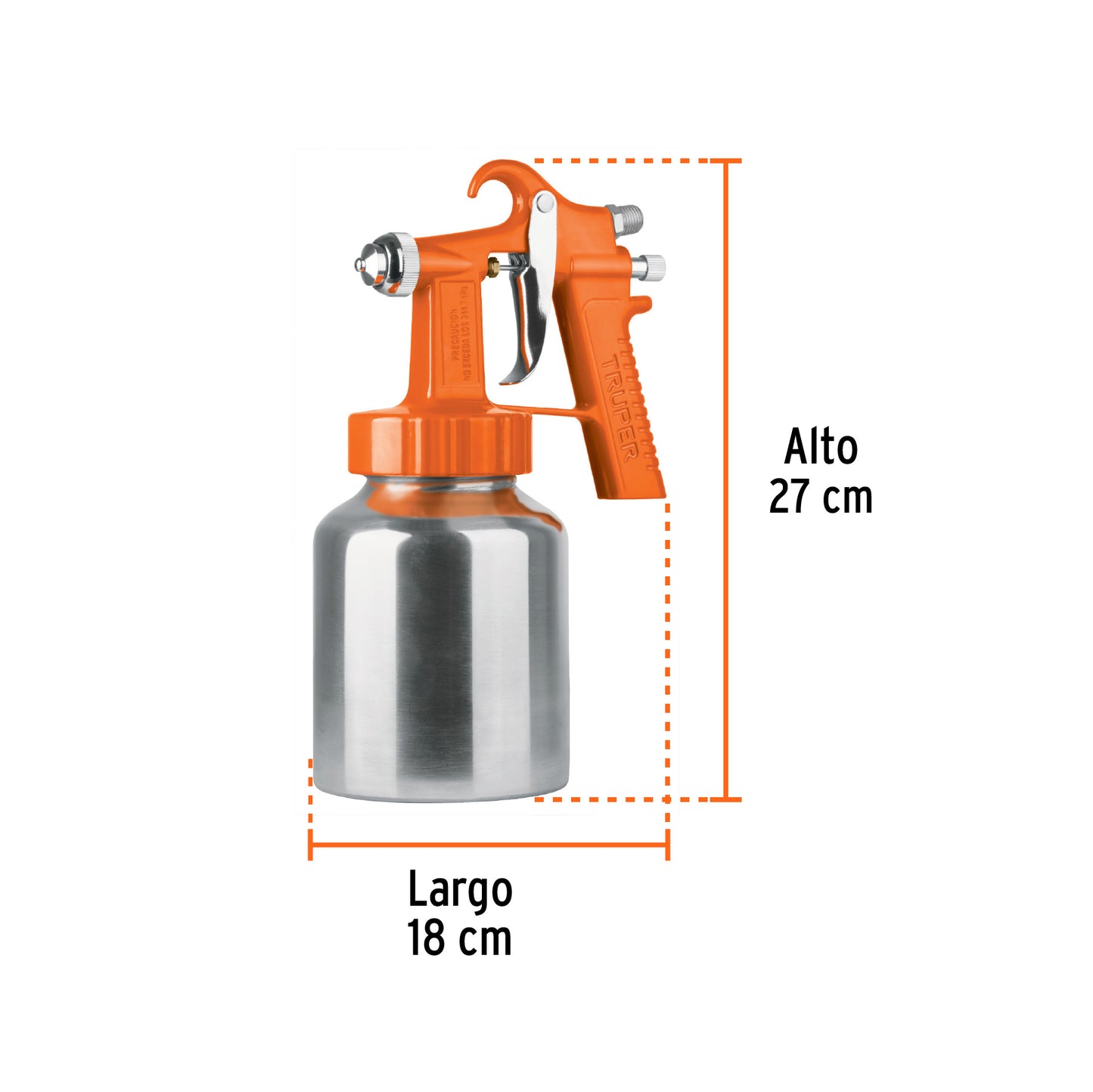 Pistola para Pintar Baja Presión 1 L 1.5 mm TRUPER