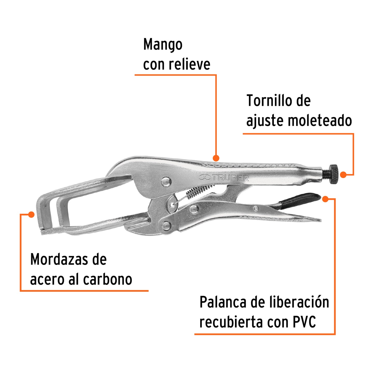 Pinza de Presión 9" Soldadora TRUPER