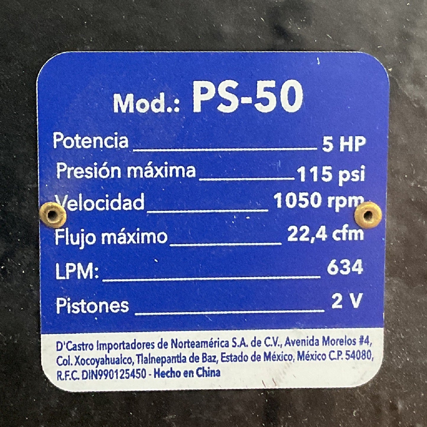 Cabezal en V de 1 Etapa para Compresor 5 HP SILVERLINE