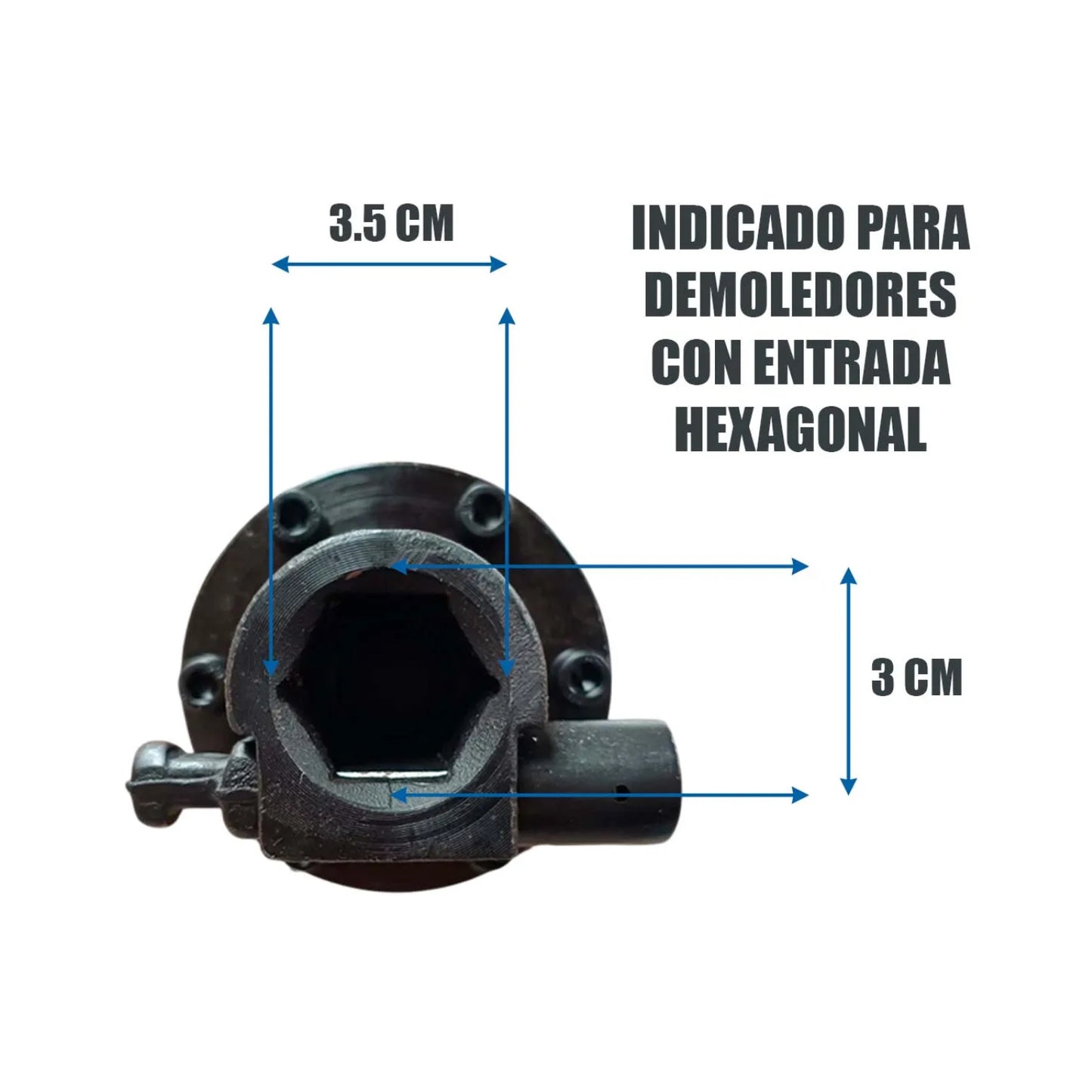 Cincel Plano 16" Vástago Hexagonal 1-3/8" para Demoledor OAKLAND