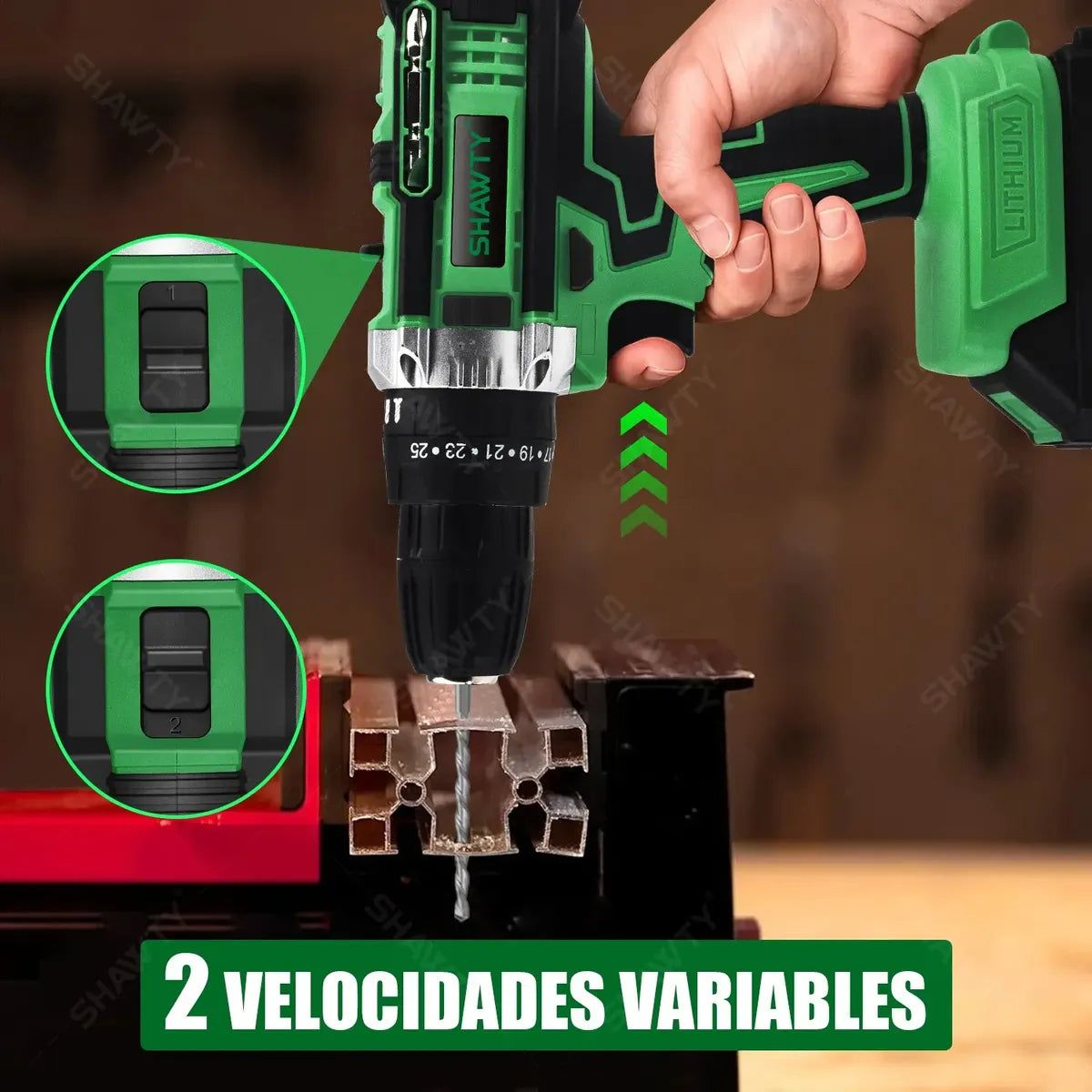 Taladro Rotomartillo Inalámbrico 20V SHAWTY