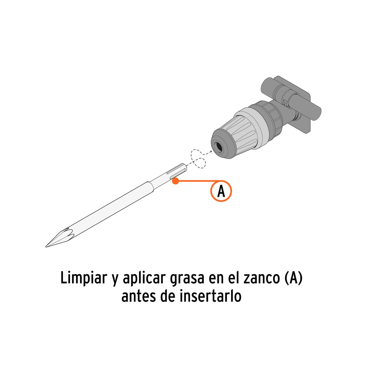 Cincel de Punta SDS Max 16" TRUPER